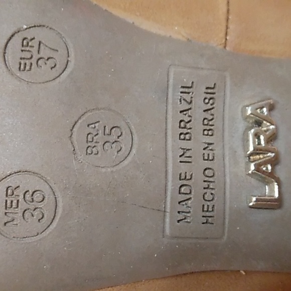 EUC LARA caramel brown leather heels - Picture 5 of 5